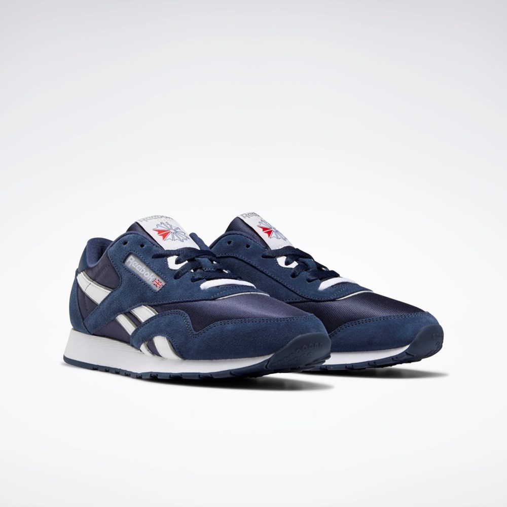 Reebok Classic Nylon Shoes Tmavě Blankyt Tmavě Blankyt Platina | BEPJM8675