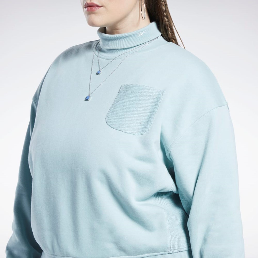 Reebok Classics Bavlněné French Terry Sweatshirt (Plus Size) Šedé | ERSJF7285