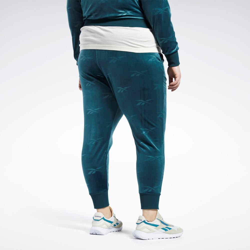 Reebok Classics Energy Q4 Velour Pants (Plus Size) Zelene | JKSOI1286