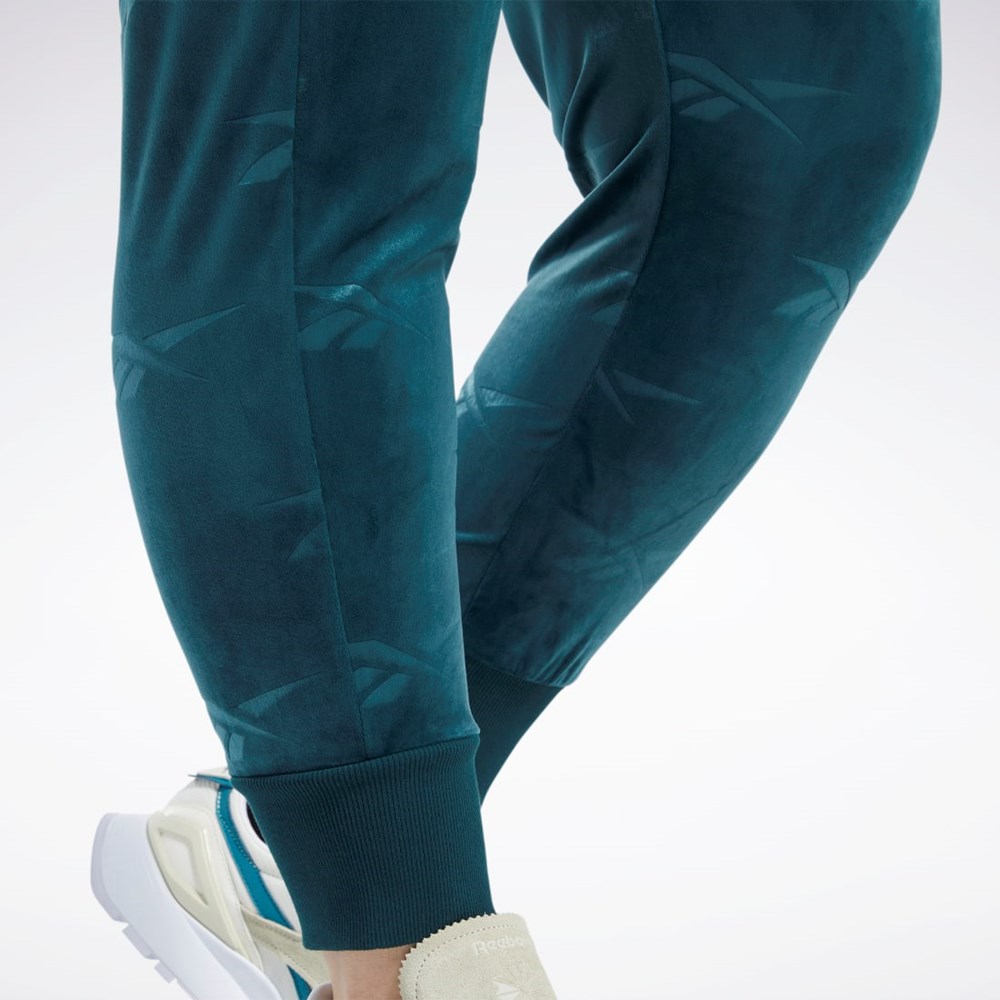 Reebok Classics Energy Q4 Velour Pants (Plus Size) Zelene | JKSOI1286