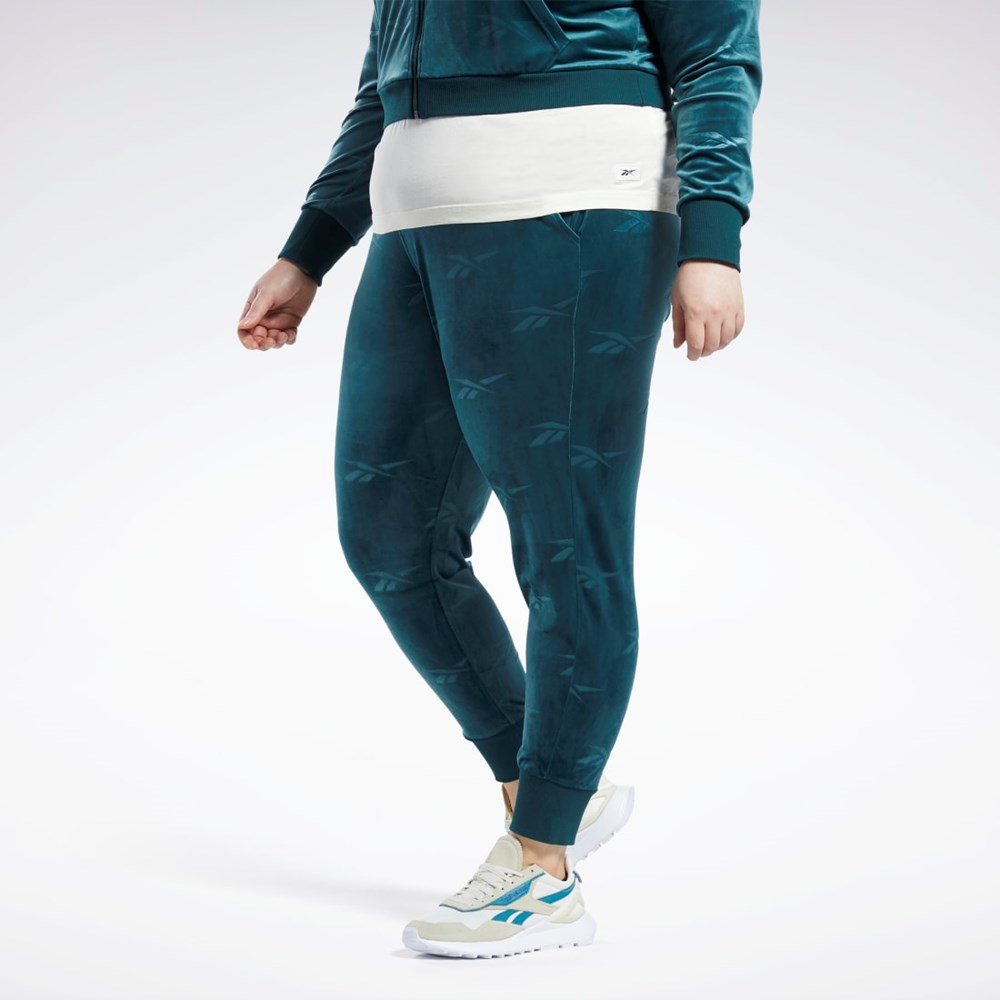 Reebok Classics Energy Q4 Velour Pants (Plus Size) Zelene | JKSOI1286