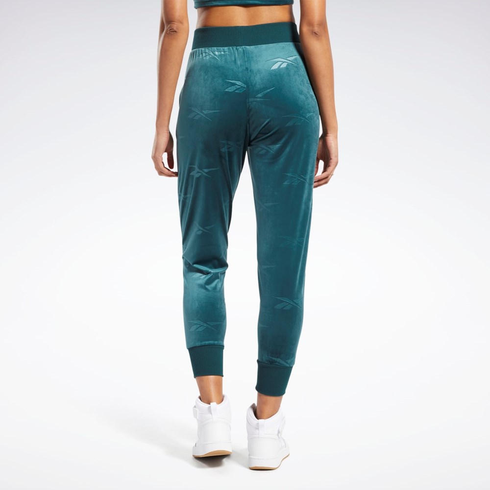 Reebok Classics Energy Q4 Velour Pants Zelene | ESKHF0325