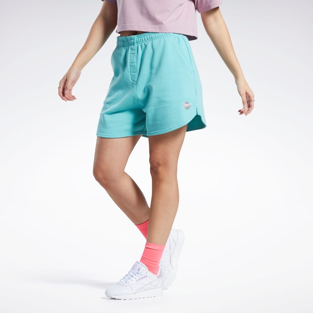 Reebok Classics Knit Shorts Semi Classic Teal | LEQFB0845