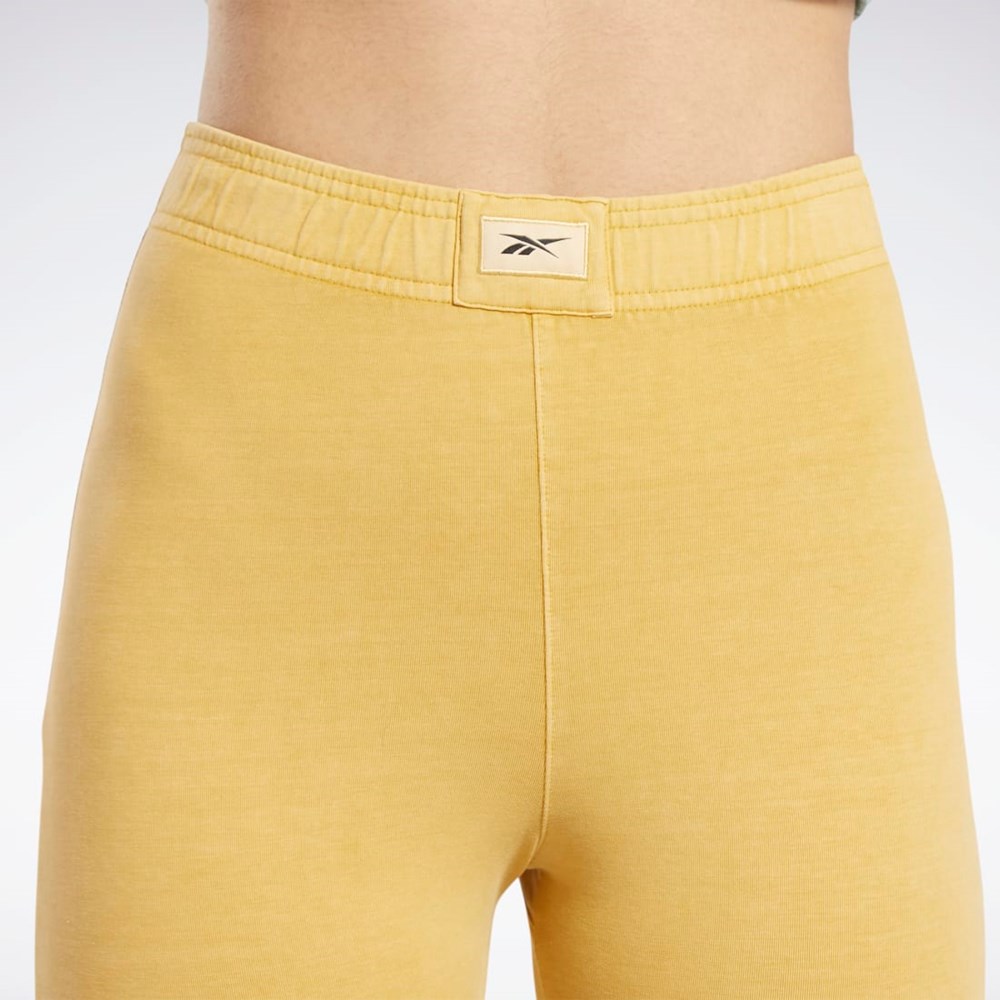 Reebok Classics Natural Dye Legging Shorts Bright Ochre | ABJXQ1309