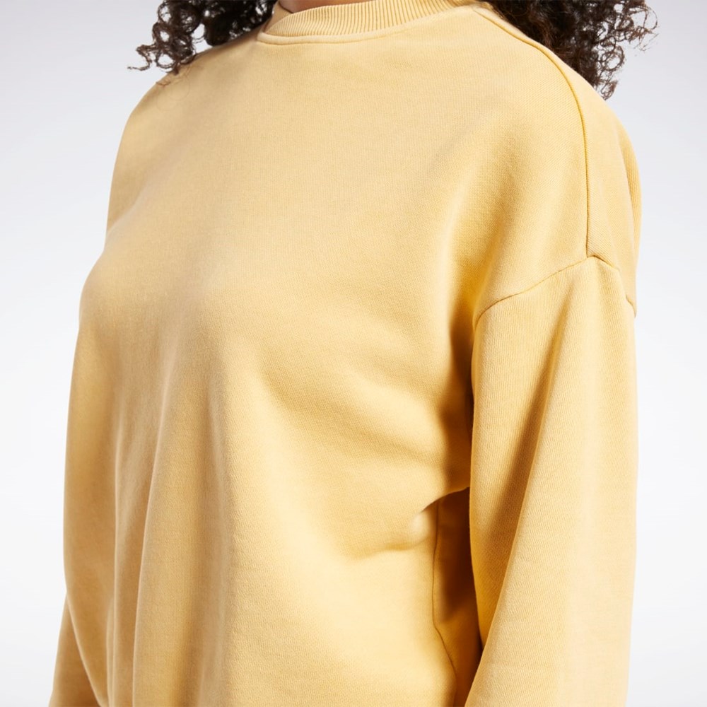 Reebok Classics Natural Dye Sweatshirt Bright Ochre | RFSZJ8310