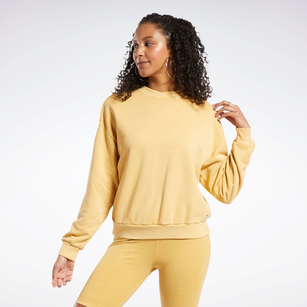 Reebok Classics Natural Dye Sweatshirt Bright Ochre | RFSZJ8310