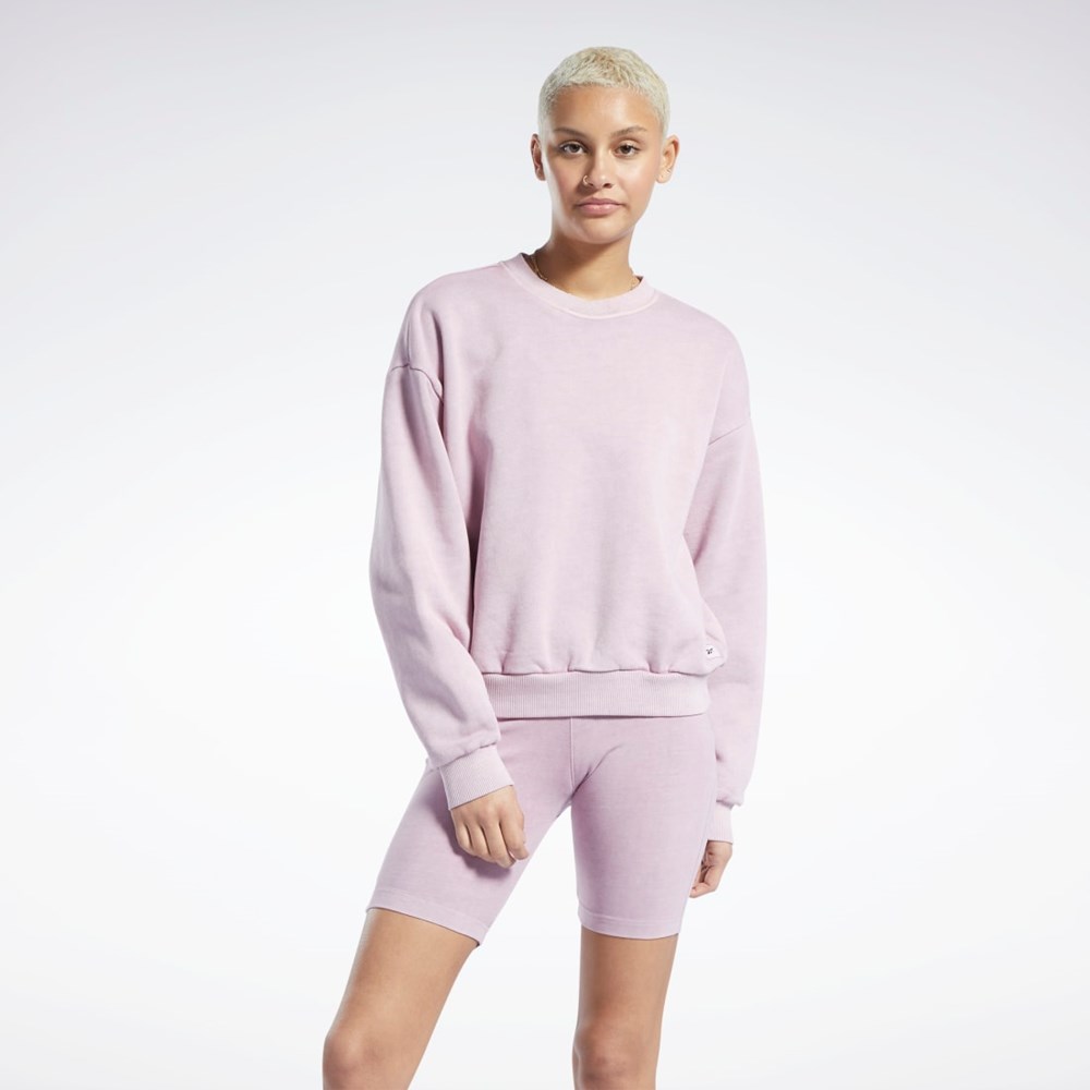 Reebok Classics Natural Dye Sweatshirt Infused Lilac | ILFPJ4921