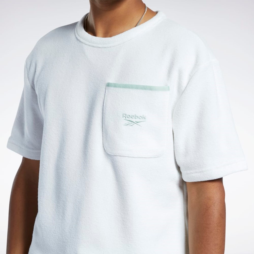 Reebok Classics Terry T-Shirt Chalk | FACDK4362