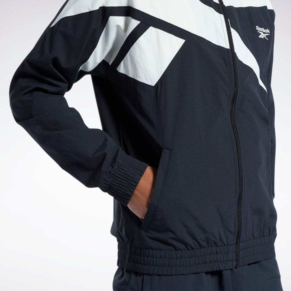 Reebok Classics Vector Track Jacket Černé Černé | IRNLQ6793