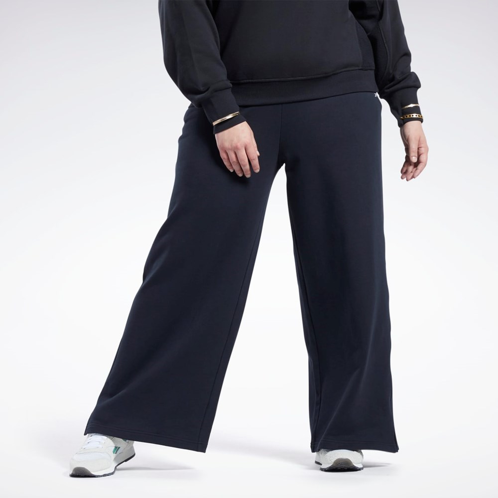 Reebok Classics Široké-Leg Pants (Plus Size) Černé | NSXAH2453