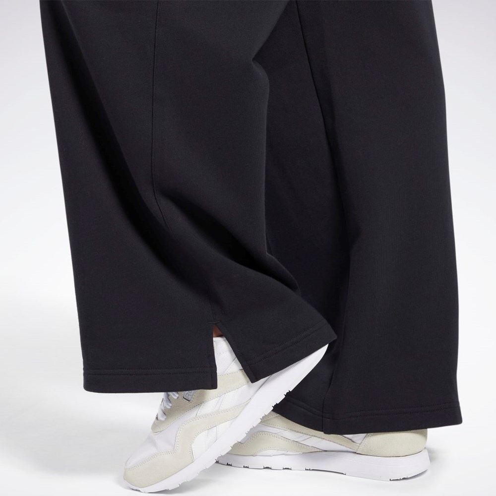 Reebok Classics Široké-Leg Pants Černé | DVJZU7134