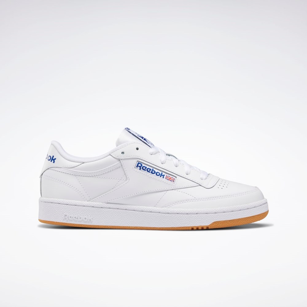 Reebok Club C 85 Shoes Bílé Královská Modrá | MCTWR6913