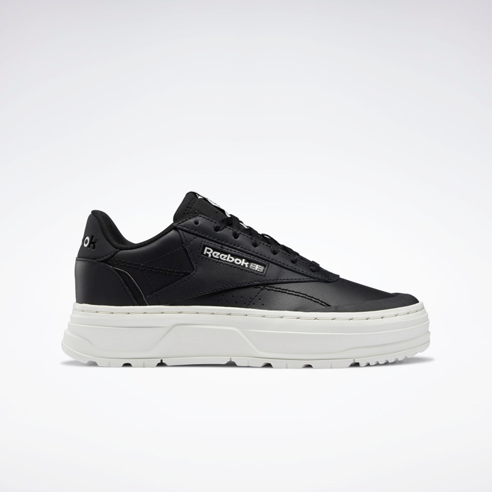 Reebok Club C Double GEO Shoes Černé Černé | ESTHD4783