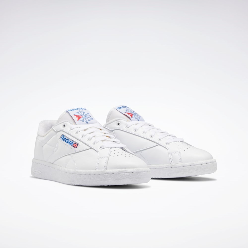 Reebok Club C Grounds Shoes Bílé Blankyt Červené | DIYRH2018