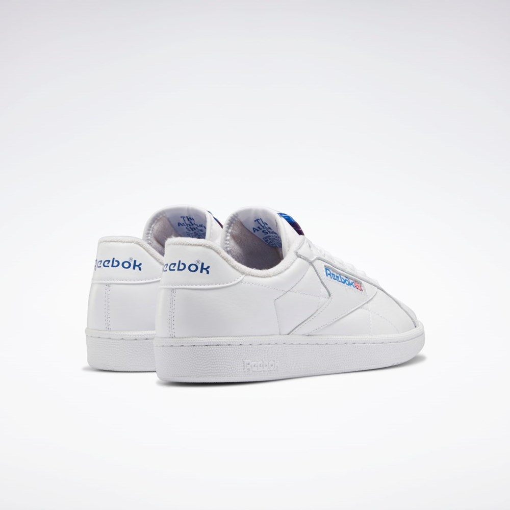 Reebok Club C Grounds Shoes Bílé Blankyt Červené | DIYRH2018