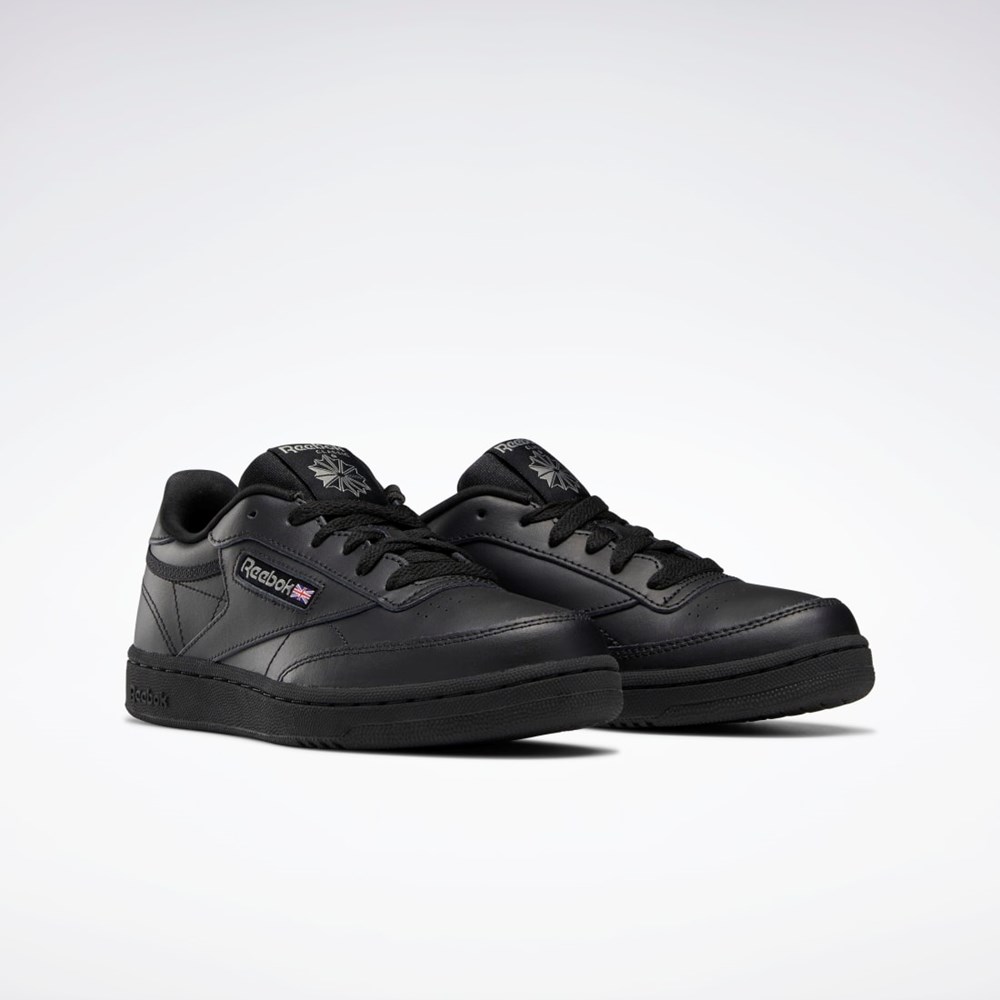 Reebok Club C Shoes - Grade School Černé | TLPZS0672