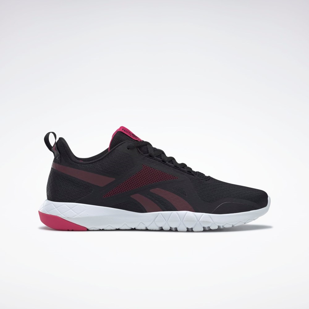 Reebok Flexagon Force 3 Široké D Tréninková Shoes Černé Vínové Růžové | COMWH4980