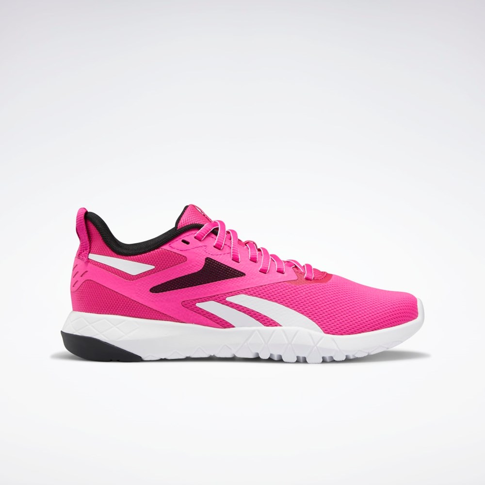 Reebok Flexagon Force 4 Tréninková Shoes Růžové Černé Bílé | HLZGI6124