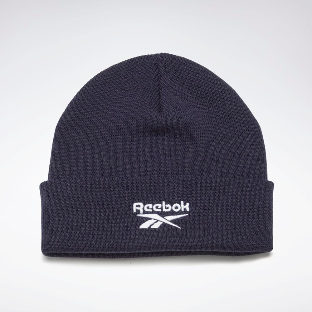 Reebok Foundation Logo Beanie Tmavě Blankyt | IQYPS0149