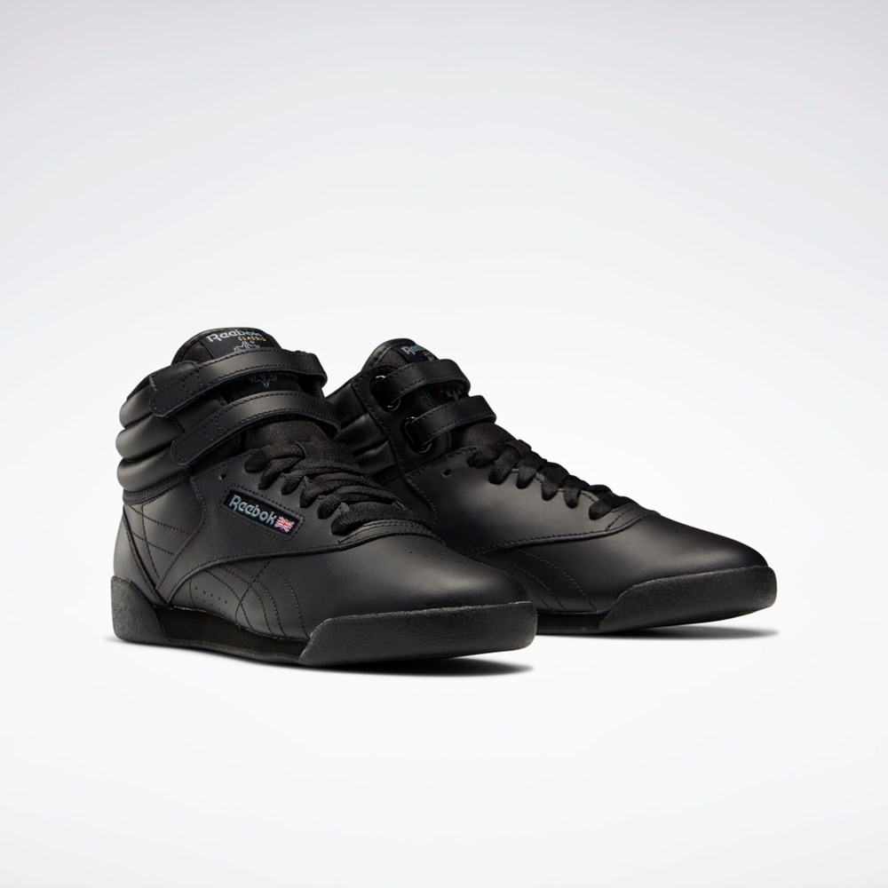 Reebok Freestyle Hi Shoes - Grade School Černé Šedé | WIODU7069