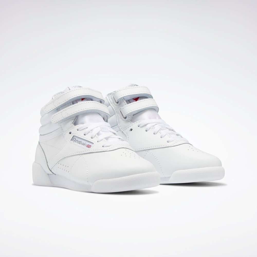 Reebok Freestyle Hi Shoes - Preschool Bílé Bílé Bílé | UBNHW4305