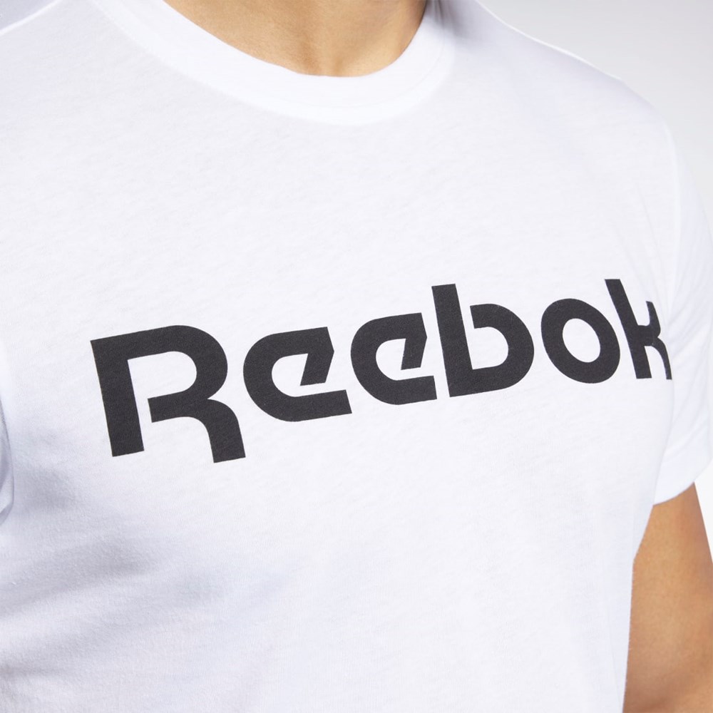 Reebok Grafická Series Linear Logo Tee Bílé | GNWTJ7248