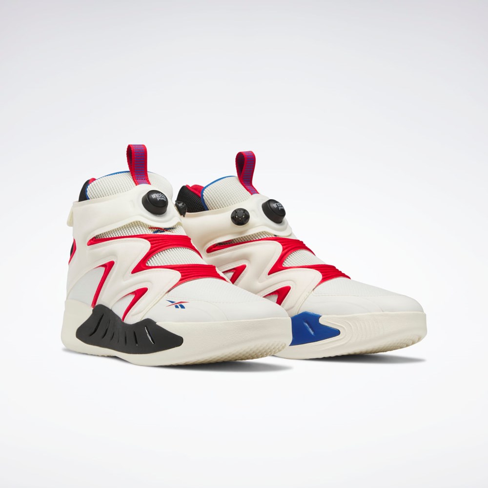 Reebok Instapump Fury Zone Mid Basketball Shoes Bílé Červené Blankyt | NAISB3145