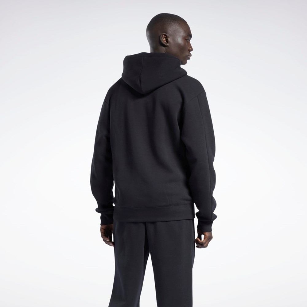 Reebok Iverson Basketball Fleece Hoodie Černé | JMZVY1860