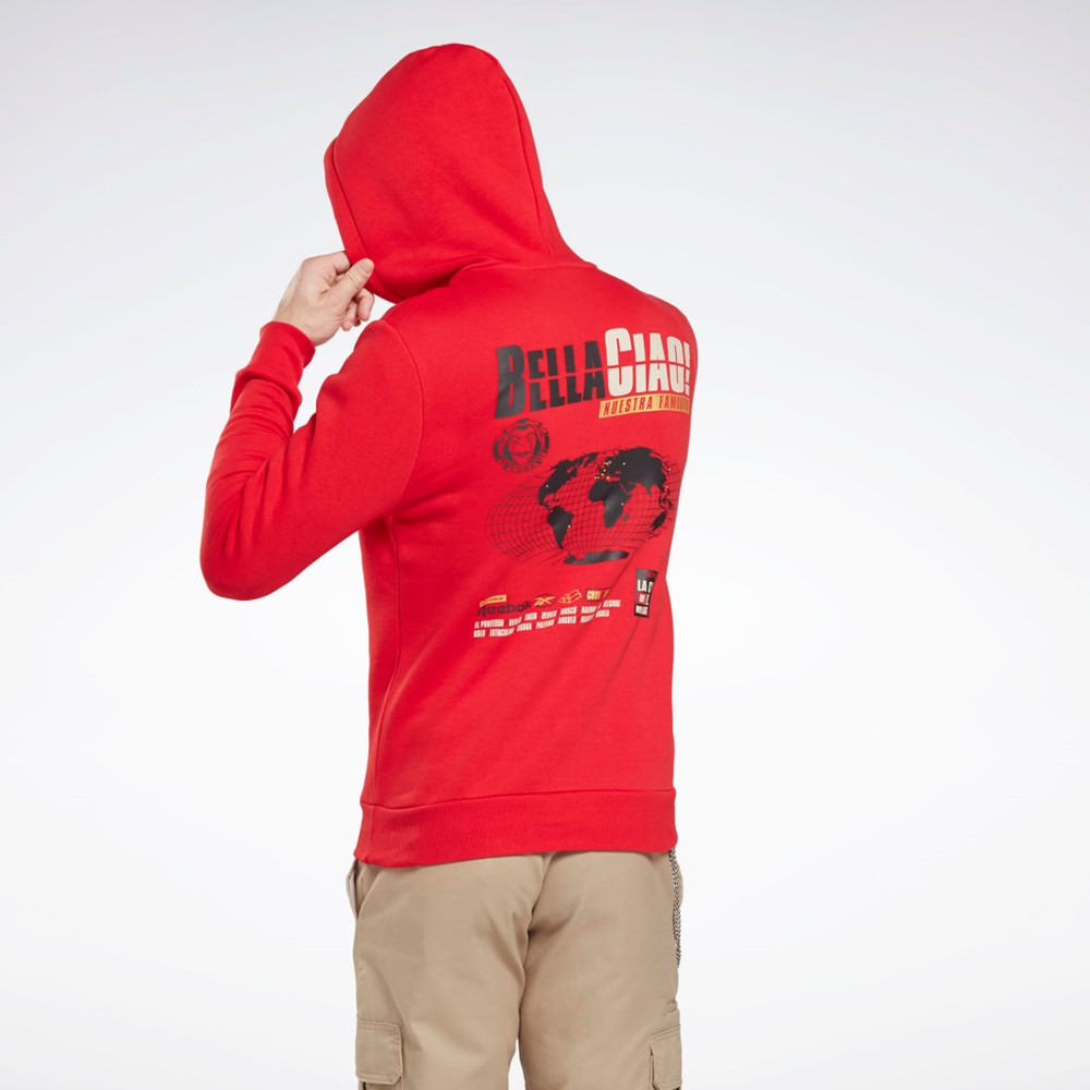 Reebok La Casa De Papel Sweatshirt Červené | JLWQA4082