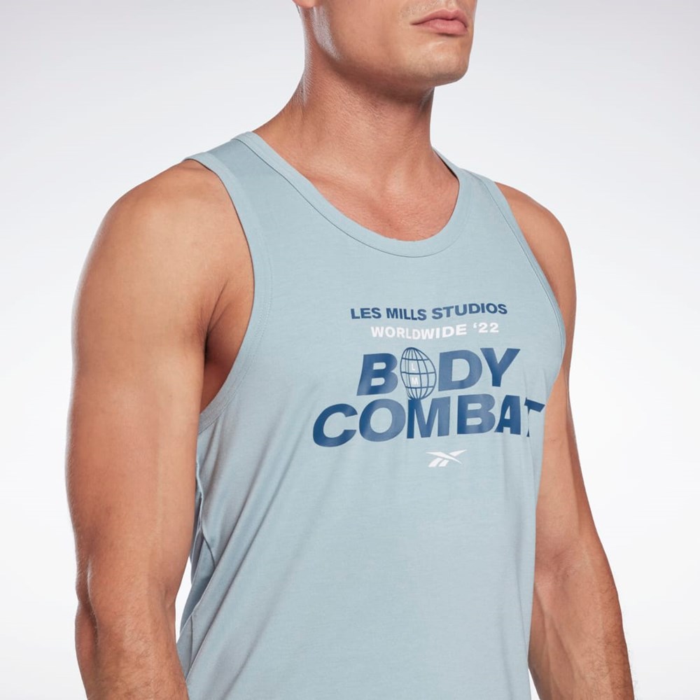 Reebok Les Mills® BodyCombat® ACTIVCHILL+DREAMBLEND Tank Top Šedé | SMJAU5261