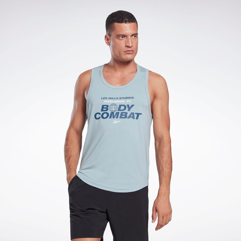 Reebok Les Mills® BodyCombat® ACTIVCHILL+DREAMBLEND Tank Top Šedé | SMJAU5261