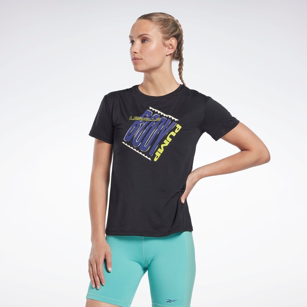 Reebok Les Mills® BodyPump® ACTIVCHILL Atletické Tee Černé | WQKXG6072