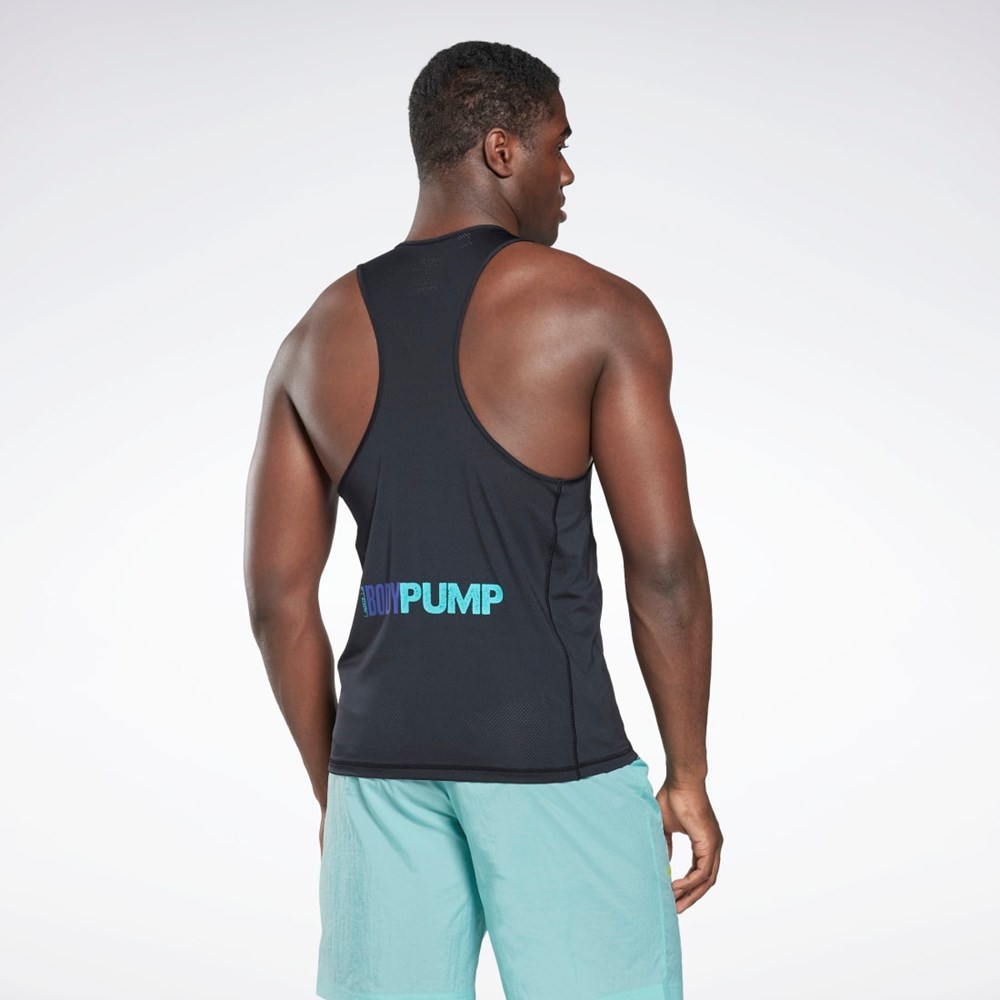 Reebok Les Mills® BodyPump® ACTIVCHILL Singlet Černé | UEDIA5238