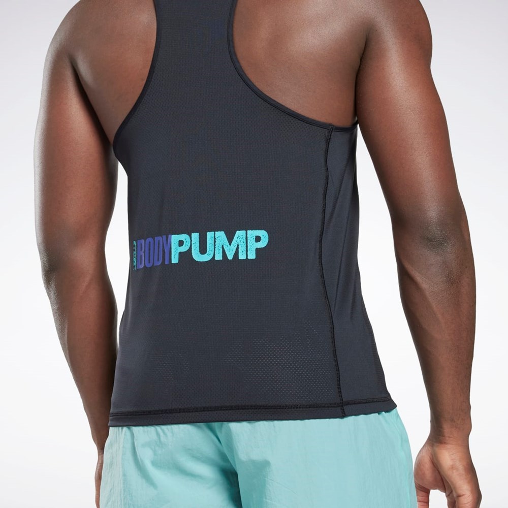 Reebok Les Mills® BodyPump® ACTIVCHILL Singlet Černé | UEDIA5238