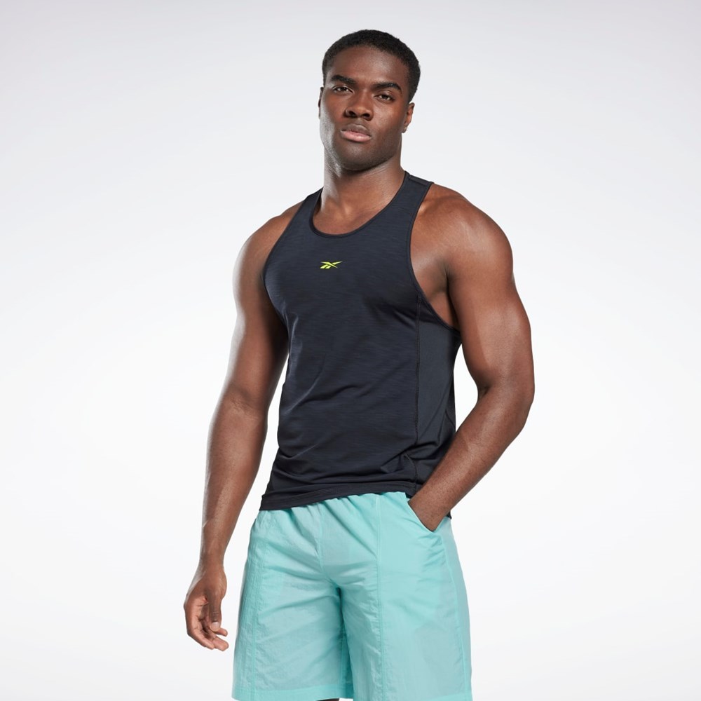 Reebok Les Mills® BodyPump® ACTIVCHILL Singlet Černé | UEDIA5238