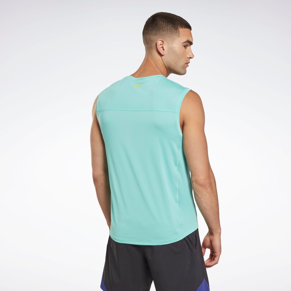 Reebok Les Mills® BodyPump® Activchill Tank Top Semi Classic Teal | TWOPY9184