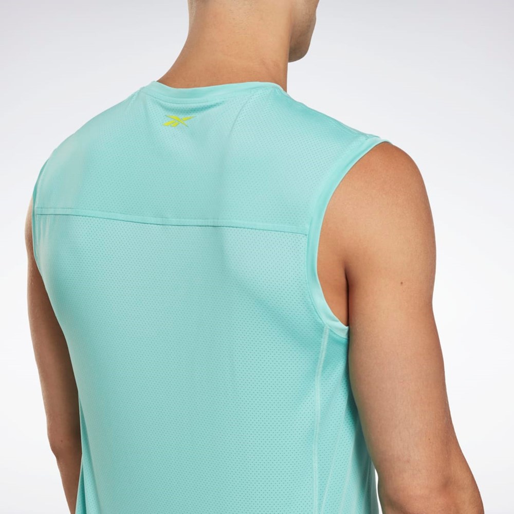 Reebok Les Mills® BodyPump® Activchill Tank Top Semi Classic Teal | TWOPY9184