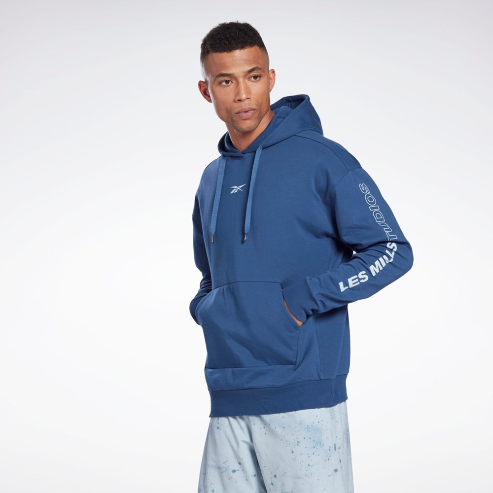 Reebok Les Mills® DreamBlend Bavlněné Hoodie Blankyt | MXOWN8192