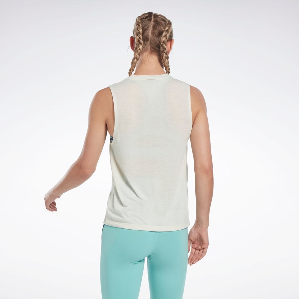 Reebok Les Mills® Grafická Muscle Tank Top Bílé | RLKSE8501