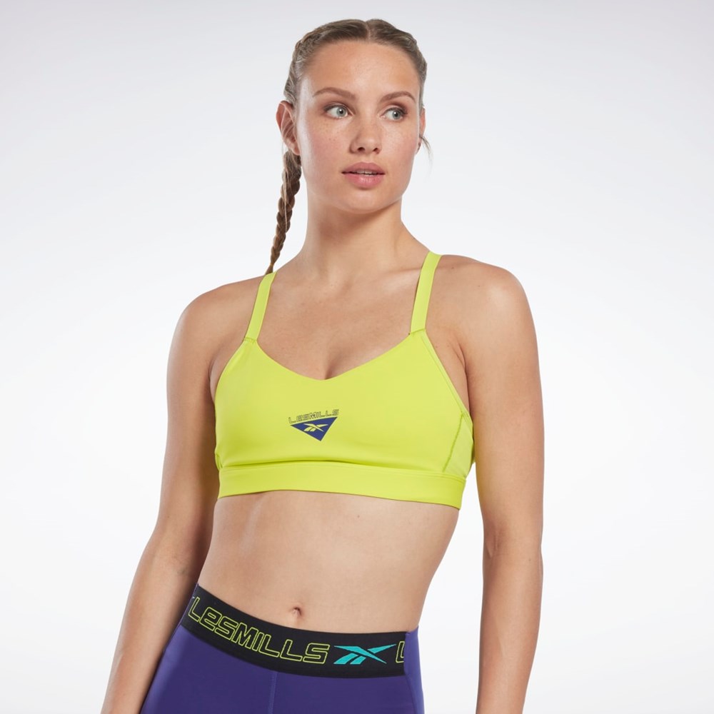 Reebok Les Mills® Reebok Lux Páskové Sports Bra Žluté | NOLAB6410