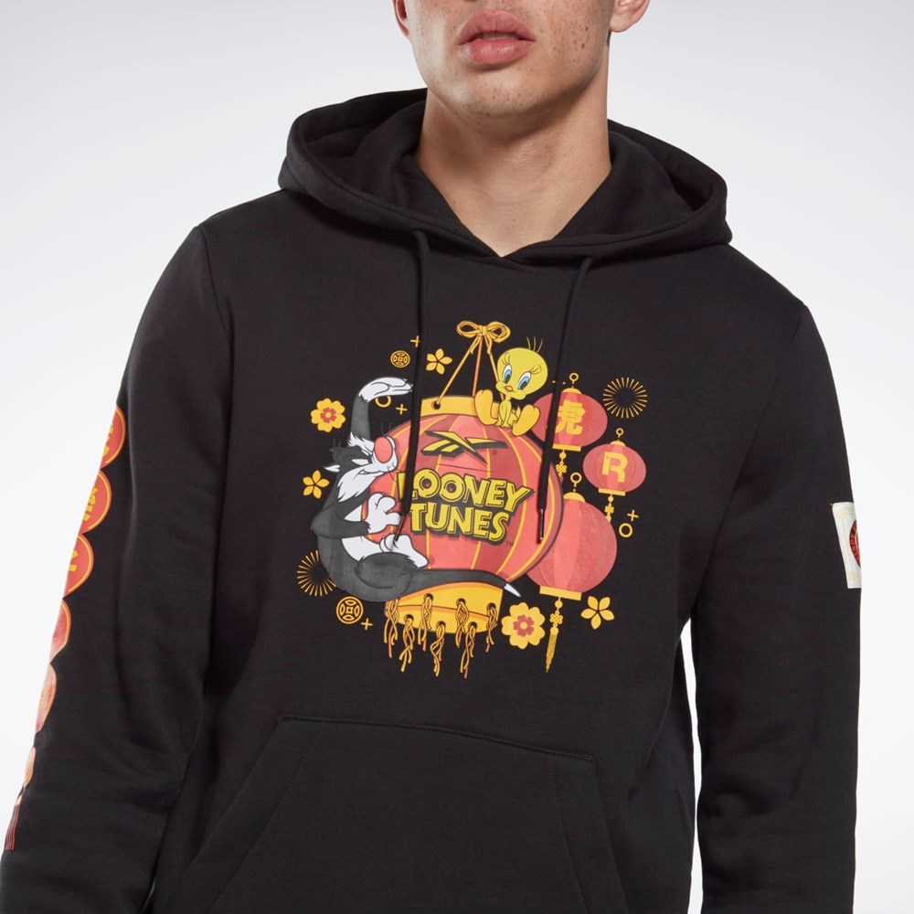 Reebok Looney Tunes S Kapucí Sweatshirt Černé | WUYCJ1938