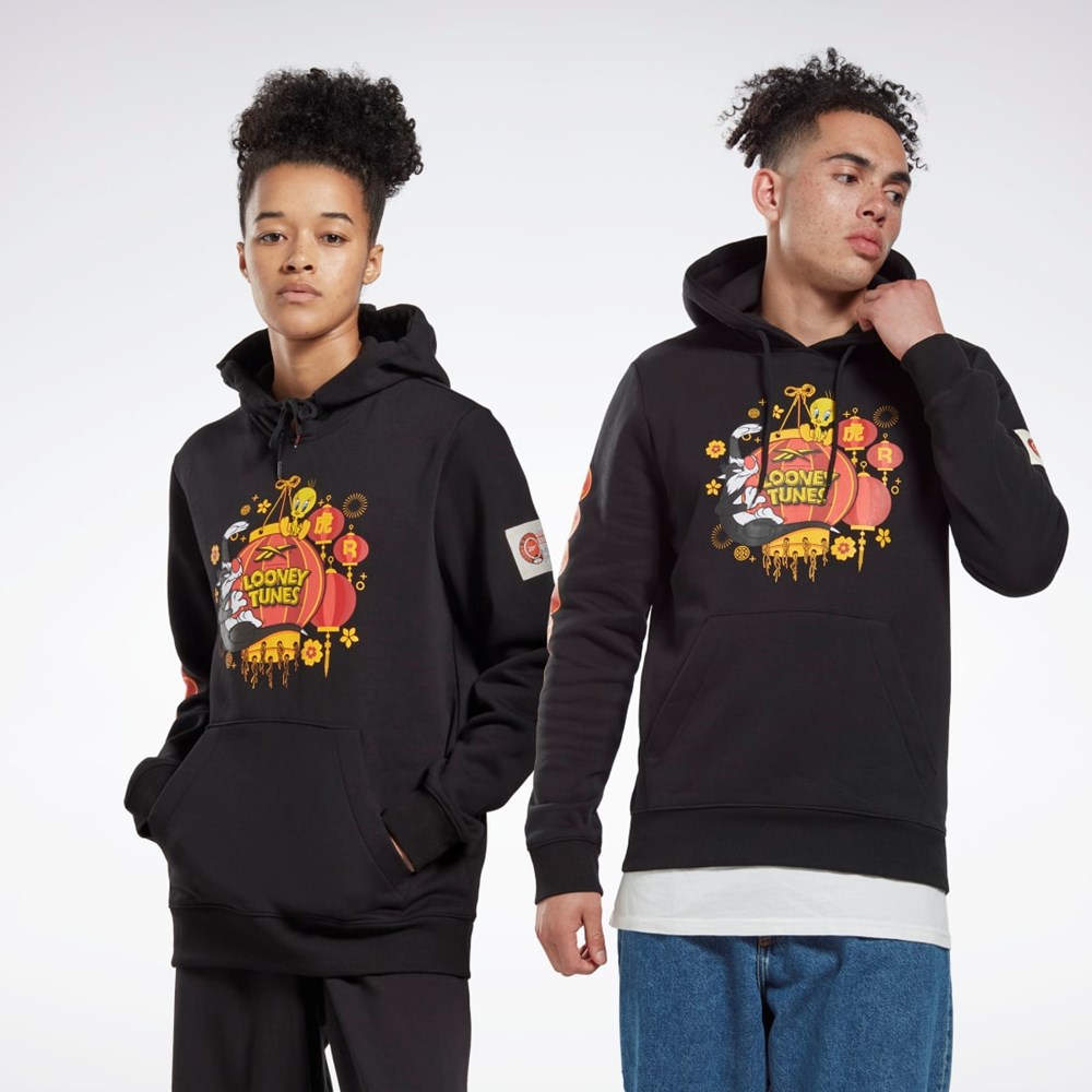 Reebok Looney Tunes S Kapucí Sweatshirt Černé | WUYCJ1938