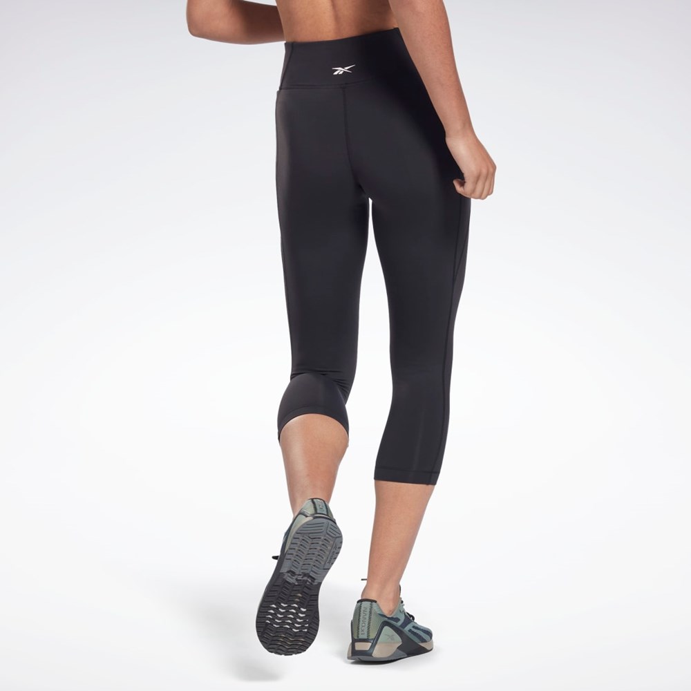 Reebok Lux 3/4 Leggings Černé | KJONV9278