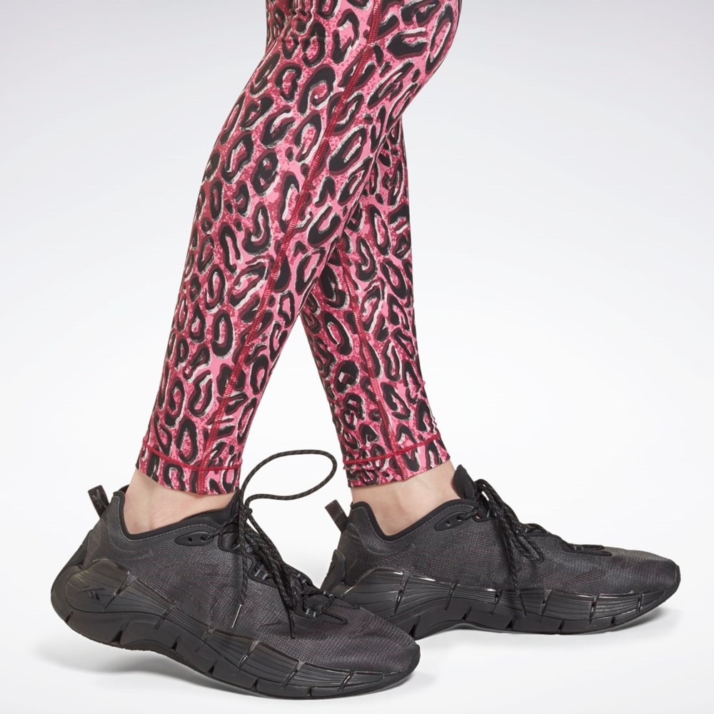 Reebok Lux Bold Leggings Punch Berry | JWLEH4875