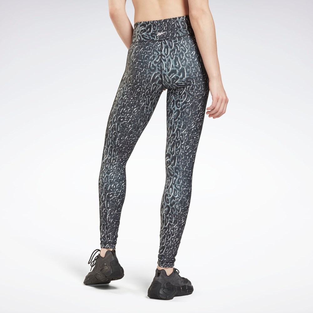 Reebok Lux Bold Leggings Černé | QANUM3456