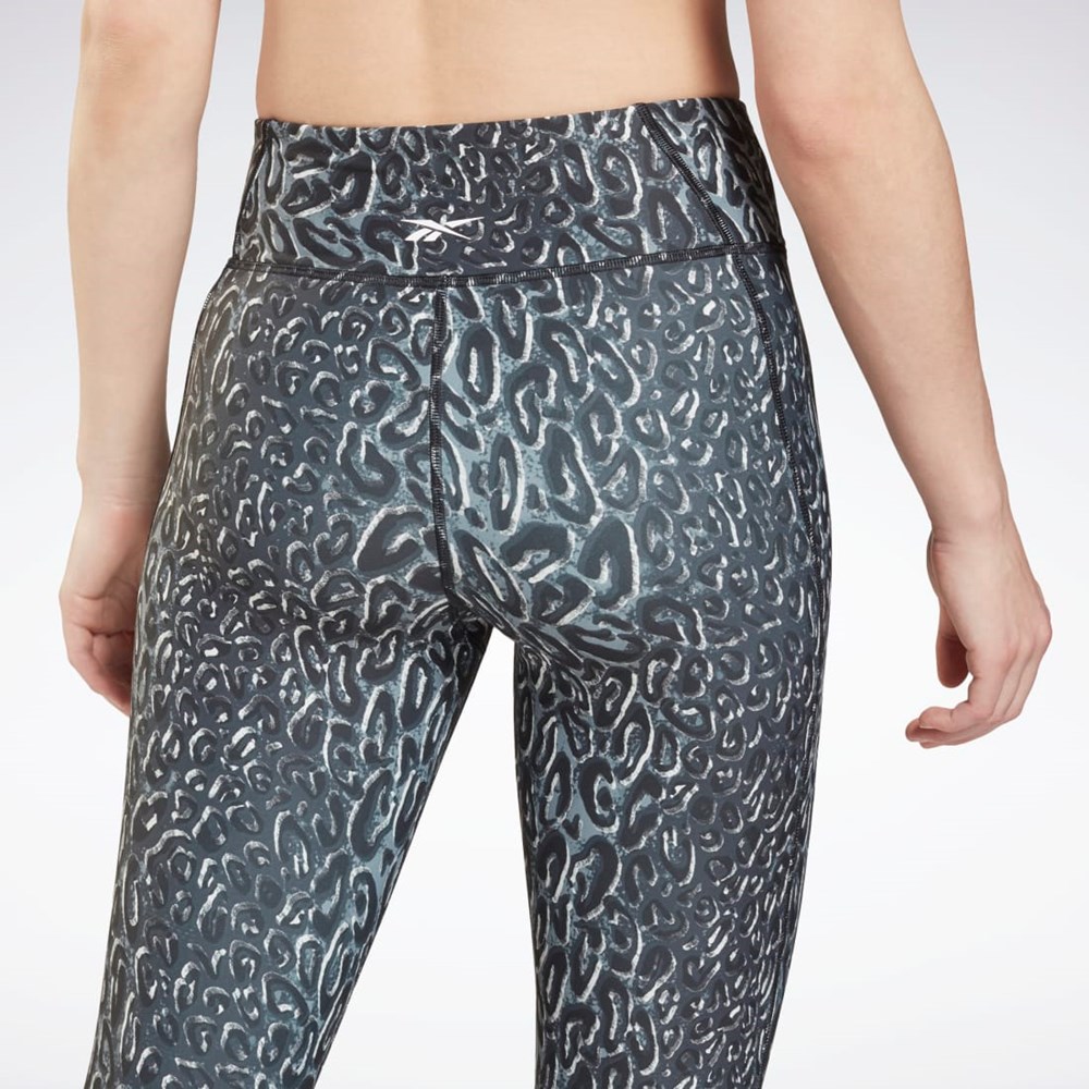 Reebok Lux Bold Leggings Černé | QANUM3456