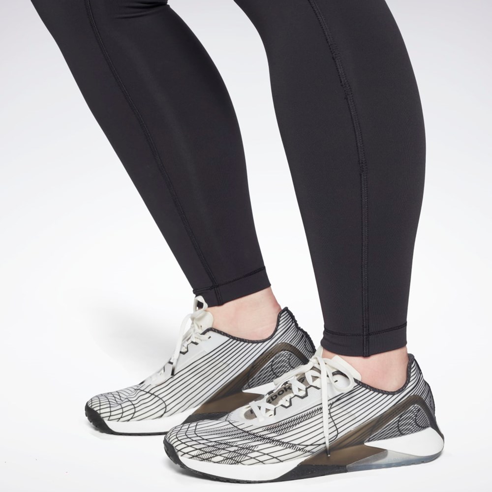 Reebok Lux High-Waisted Tights (Plus Size) Černé | FVXWY2379