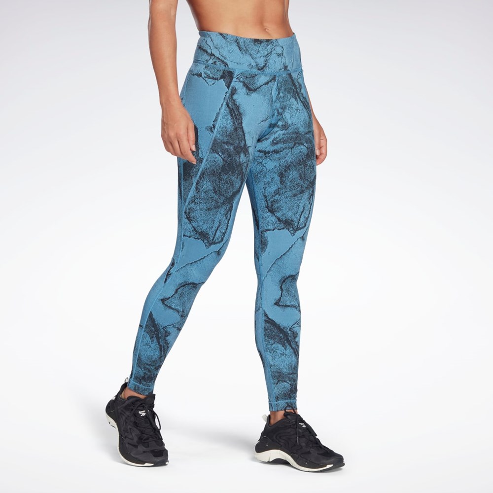 Reebok Lux Jacquard Leggings Blankyt | YAWEQ5798