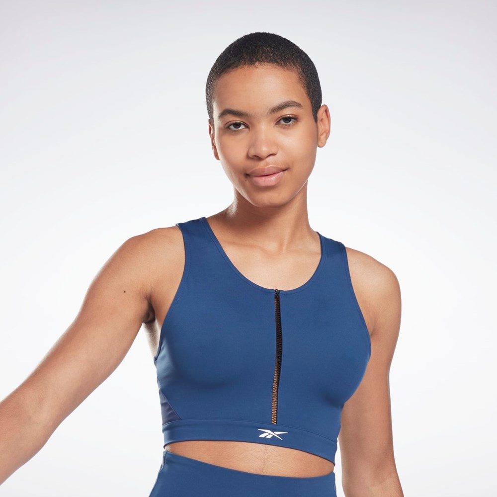 Reebok Lux Perform Crop Top Blankyt | AJROQ7654