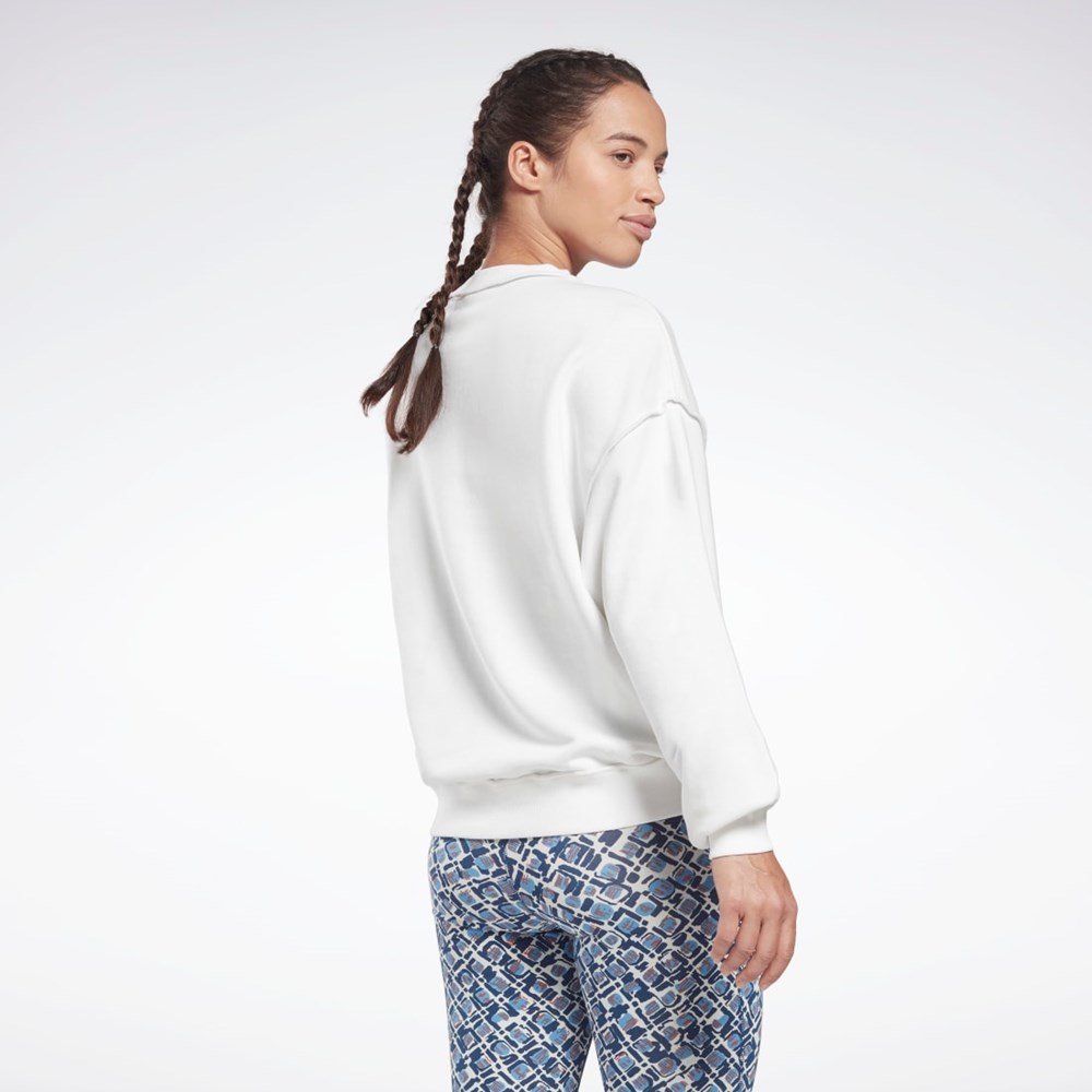 Reebok MYT Crew Sweatshirt Bílé | JNGMY7231